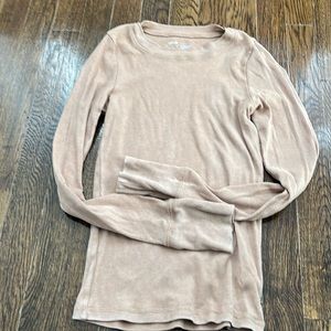 Aerie ribbed long sleeve shirt s